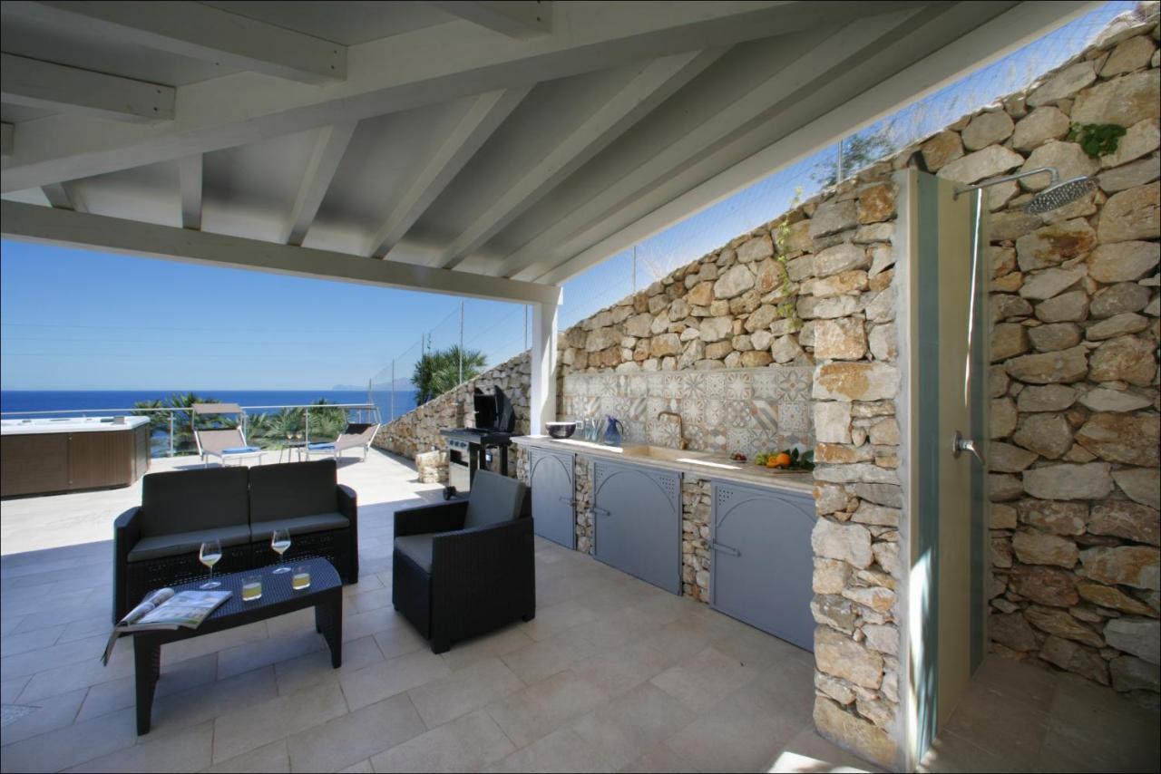 Villa Antonia - Vasca Idromassaggio Terrazza Vista Mare San Vito Lo Capo Extérieur photo
