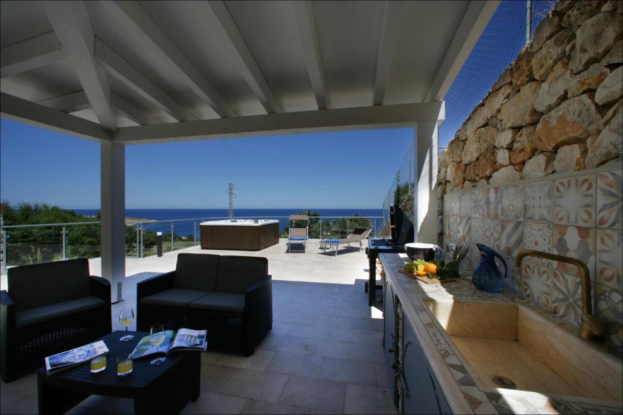 Villa Antonia - Vasca Idromassaggio Terrazza Vista Mare San Vito Lo Capo Extérieur photo